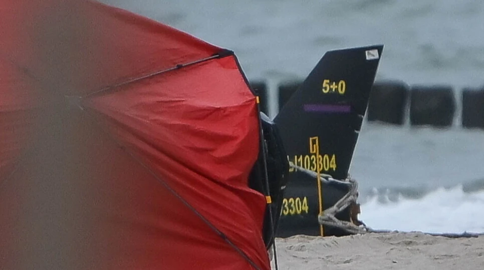 Безпілотник, піднятий з Балтійського моря на пляжі в Західнопоморському воєводстві